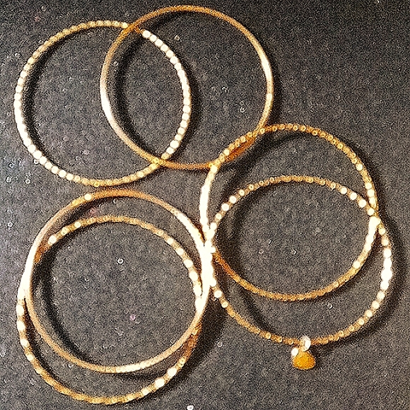 BANGLE BRACELETS  BRONZE MILOR ITALIANO  6 PC SET - Picture 8 of 10